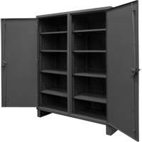 Extra Heavy-Duty Cabinet, Steel, 8 Shelves, 78" H x 72" W x 24" D, Grey The Estey Group