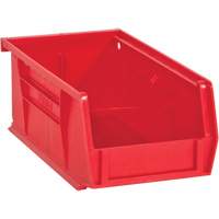 Hook-On Bins, 4" W x 3" H x 7" D, Red, 10 lbs. Capacity The Estey Group