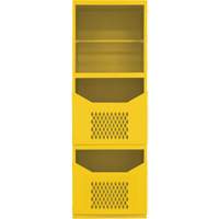 Spill Control Cabinet, 1 Shelves, 72" H x 24" W x 24" D, Steel, Yellow The Estey Group