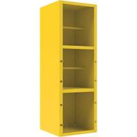 Spill Control Cabinet, 1 Shelves, 72" H x 24" W x 24" D, Steel, Yellow The Estey Group
