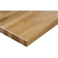 Hardwood Workbench Top, 72" W x 36" D, Square Edge, 1-1/4" Thick The Estey Group