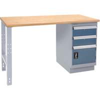 &eacute;tabli industriel, Porte a/combinaison de tiroirs, Cap 1000 lb, 72" la x 36" p, 34" h The Estey Group
