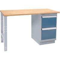 &eacute;tabli industriel, Porte a/combinaison de tiroirs, Cap 1000 lb, 72" la x 36" p, 34" h The Estey Group