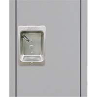 Lockers, 3 -tier, 12" x 18" x 86", Steel, Grey, Knocked Down The Estey Group