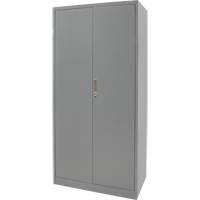 Combination Storage Cabinet, 36" W x 18" D x 72" H, Grey The Estey Group