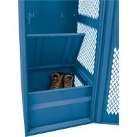 Gear Locker with Door, Steel, 24" W x 18" D x 72" H, Dark Blue The Estey Group