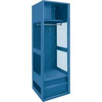 Gear Locker, Steel, 24" W x 18" D x 72" H, Dark Blue The Estey Group