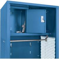 Gear Locker, Steel, 24" W x 18" D x 72" H, Dark Blue The Estey Group