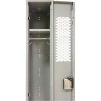 Vented Lockers, 12" x 18" x 88", Steel, Grey, Knocked Down, Perforated The Estey Group