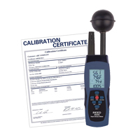 Compteur de contrainte thermique au thermom&egrave;tre-globe mouill&eacute; (WBGT) avec certificat de calibration The Estey Group