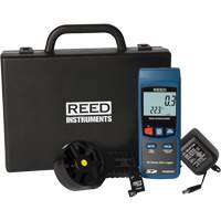Vane Thermo-Anemometer Kit, Data Logging, 0.4 - 30.0 m/sec Air Velocity Range The Estey Group