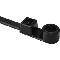 Attache de c&acirc;ble &agrave; vis, Longueur 12-2/5", R&eacute;sistance &agrave; la traction 50 lb, Noir The Estey Group