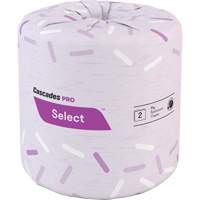 Pro Select&reg; Toilet Paper, 2 Ply, 500 Sheets/Roll, White The Estey Group