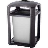 Landmark Series Waste Receptacle & Ash Tray, Plastic, 35 US gal. Capacity, 40" Height The Estey Group