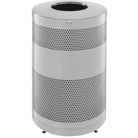 Classics Open Top Decorative Waste Bin, Stainless Steel, 51 US gal. Capacity The Estey Group