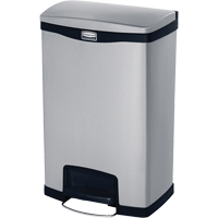 Slim Jim&reg; Waste Container, Stainless Steel, 13 US gal. Capacity The Estey Group