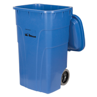 Roll Out Recycling Bin, Curbside, Polyethylene, 65 US gal. The Estey Group