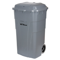Roll Out Garbage Bin, Polyethylene, 65 US gal. The Estey Group