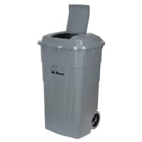 Roll Out Garbage Bin, Polyethylene, 65 US gal. The Estey Group