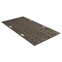 Medium-Duty Ground Protection, 4' x 8', High Density Polyethylene, Smooth/Textured, Black The Estey Group