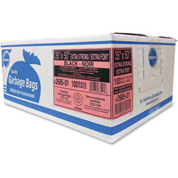 Industrial Garbage Bags, X-Strong, 50" W x 35" L, 1.17 mils, Black The Estey Group
