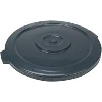 Waste Container Lid, Flat Lid, Plastic/Polyethylene, Fits Container Size: 24" Dia. The Estey Group
