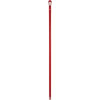 Ultra Hygiene Handle, Broom/Scraper/Squeegee, Red, Ergonomic, 59" L The Estey Group
