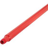 Ultra Hygiene Handle, Broom/Scraper/Squeegee, Red, Ergonomic, 59" L The Estey Group