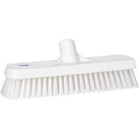 Deck & Wall Scrub Brush, Stiff Bristles, 12", Polyester, White The Estey Group