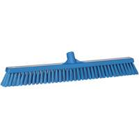 Combo Bristle Push Broom, Coarse/Fine Bristles, 24", Polyester, Blue The Estey Group