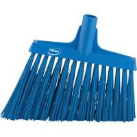 Angle Broom Head, X-Coarse Bristles, 12", Polyester, Blue The Estey Group