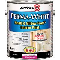 Perma-White&reg; Mold & Mildew-Proof Interior Paint, 3.78 L, Gallon, White The Estey Group