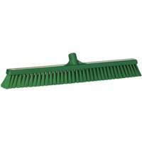 Small Particle Push Broom Head, Fine Bristles, 24", Polyester, Green The Estey Group