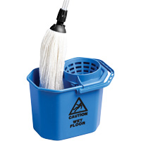 Seau &agrave; usage intensif avec essoreuse conique, Passoire, 3 gal. US (12 pintes), Bleu The Estey Group