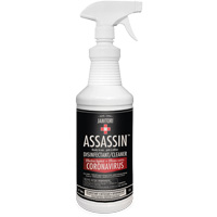 Nettoyant d&eacute;sinfectant pr&ecirc;t &agrave; l'emploi Janitori Assassin, 1 L, Bouteille &agrave; g&acirc;chette The Estey Group