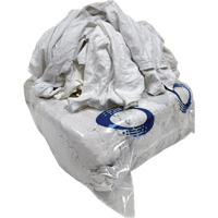 Wiping Rags, Cotton/Fleece, White, 25 lbs. The Estey Group