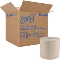 Essential 100% Recycled Brown Hard Roll Towels, 1 Ply, Standard, 700' L The Estey Group