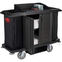 Chariot pleine grandeur pour l'entretien m&eacute;nager de bureau avec porte The Estey Group