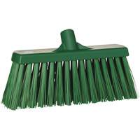 Heavy-Duty Push Broom, Stiff Bristles, 13", Polyester, Green The Estey Group