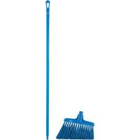 Angle Broom Head with Handle, X-Coarse Bristles, 12", Polyester, Blue The Estey Group