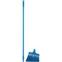 Angle Broom Head with Handle, X-Coarse Bristles, 12", Polyester, Blue The Estey Group