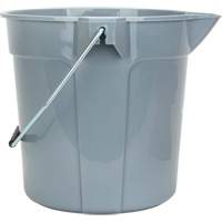 Seau rond avec bec verseur, Capacit&eacute; de 2,64 gal. US (10,57 pintes), Gris The Estey Group