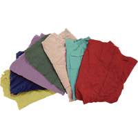 Recycled Material Wiping Rags, Fleece, Mix Colours, 25 lbs. The Estey Group