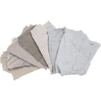 Recycled Material Wiping Rags, Cotton, White, 25 lbs. The Estey Group