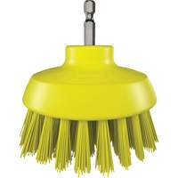 HyDrive Round Drill Brush, Extra Stiff Bristles, 3-1/10" Long, Yellow The Estey Group
