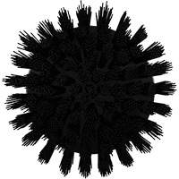 HyDrive Round Drill Brush, Extra Stiff Bristles, 3-1/10" Long, Black The Estey Group