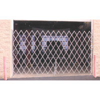 Galvanized Folding Security Gates, Fixed Single Folding, 4' L x 6' H Expanded The Estey Group