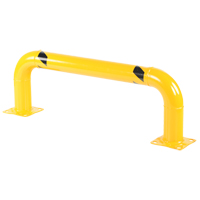 Low Profile Rack Guards, 4' W x 1.4' H, Yellow The Estey Group