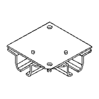 Ceiling Mount Curtain Partition 90° Corner Connector The Estey Group