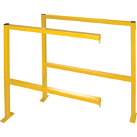 Protecteurs de p&eacute;rim&egrave;tre - Style tubulaire, 48" la x 49-1/2" h, Jaune The Estey Group